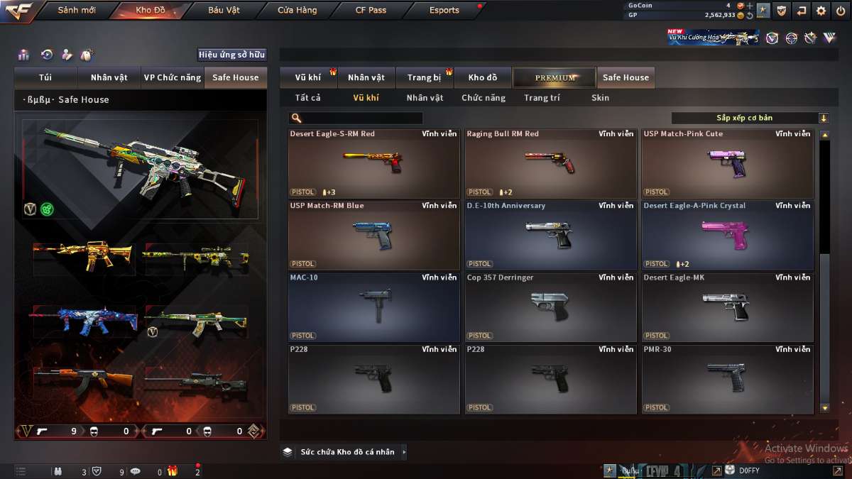 shop acc cf uy tin gia re